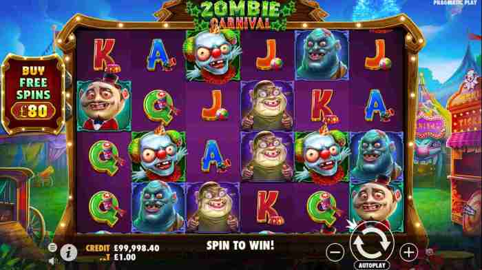 Mengasah Keberuntungan di Zombie Carnival Slot Gacor Pragmatic